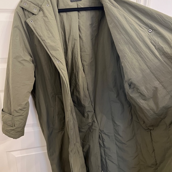 Zara Olive Green Trench Coat - Picture 7 of 16